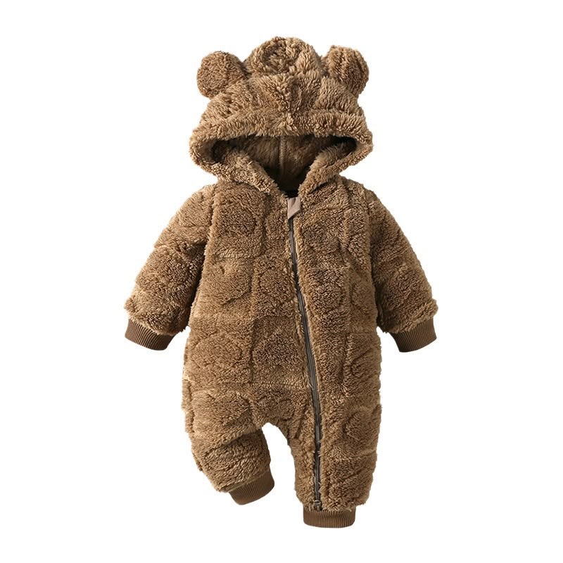 Plush Bear Baby Jumpsuit