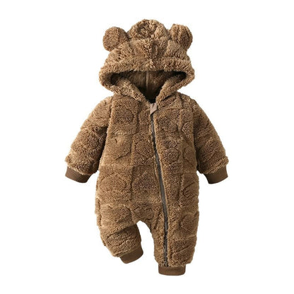 Plush Bear Baby Jumpsuit