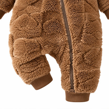 Plush Bear Baby Jumpsuit