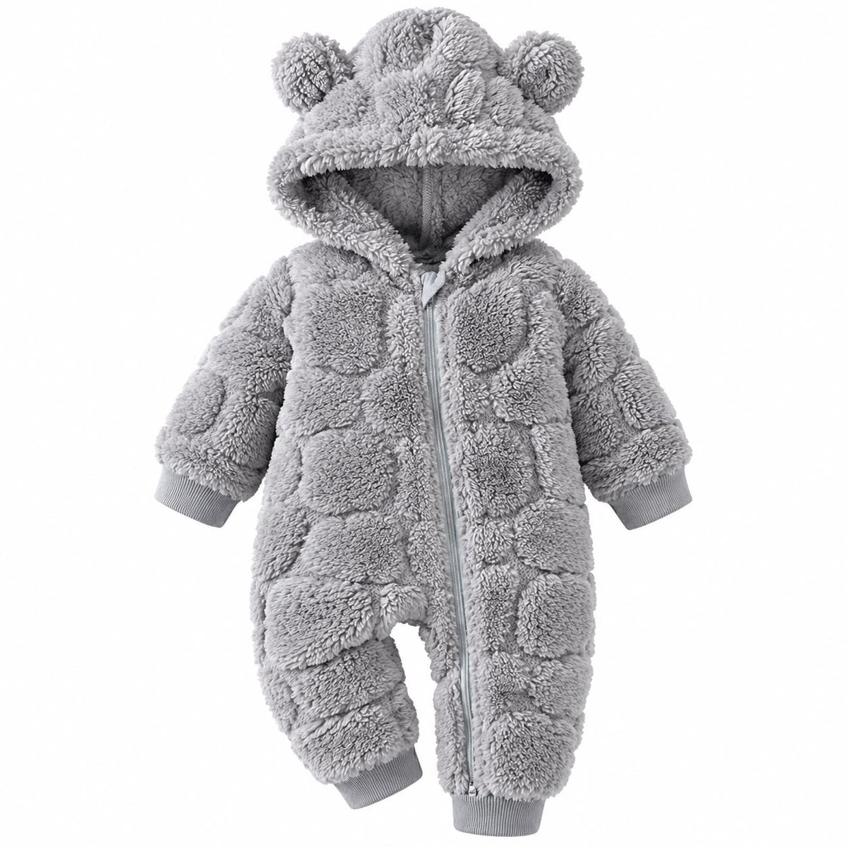 Plush Bear Baby Jumpsuit