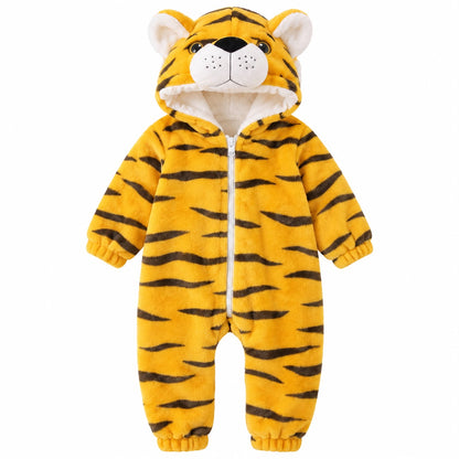 Animal Fleece Baby Jumpsuit