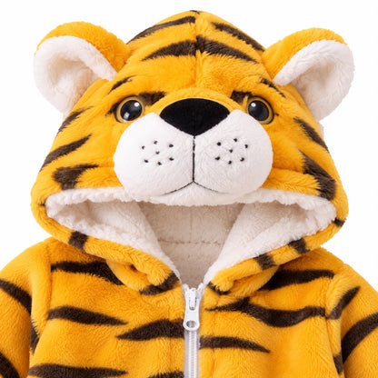 Animal Fleece Baby Jumpsuit