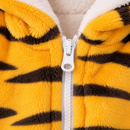 Animal Fleece Baby Jumpsuit
