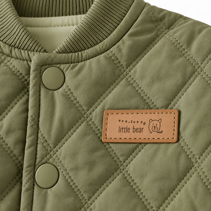 Quilted Long Sleeve Baby Romper