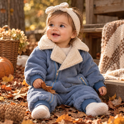 Sherpa Lined Baby All in One