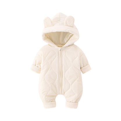 Padded Hood Baby Romper