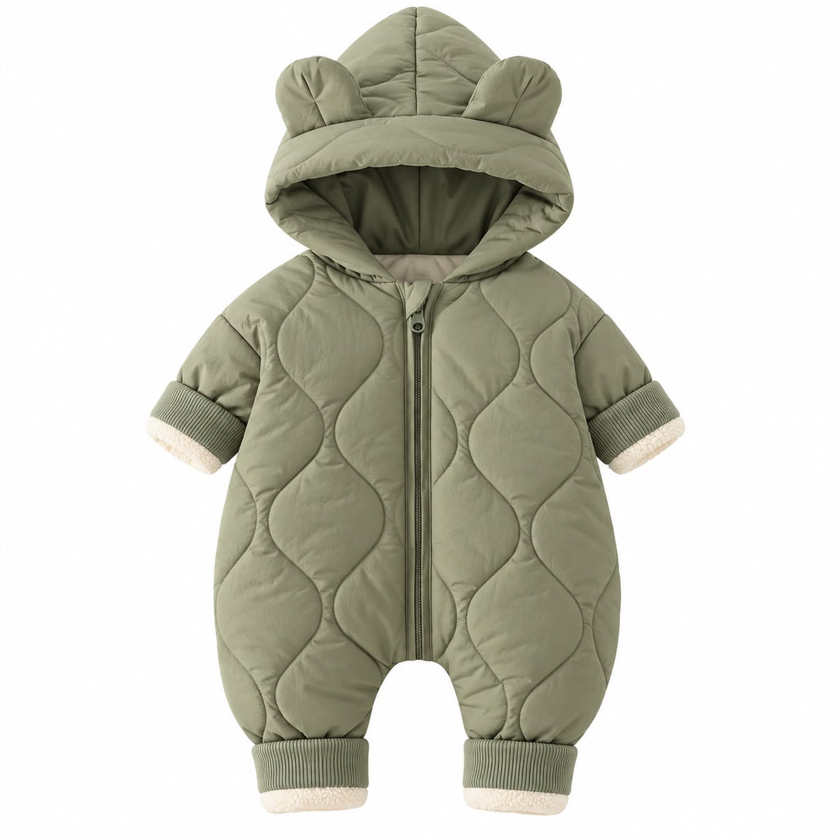 Padded Hood Baby Romper