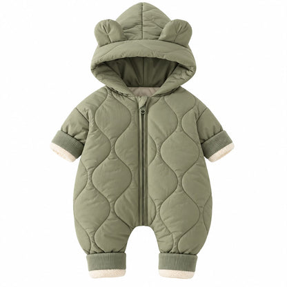 Padded Hood Baby Romper