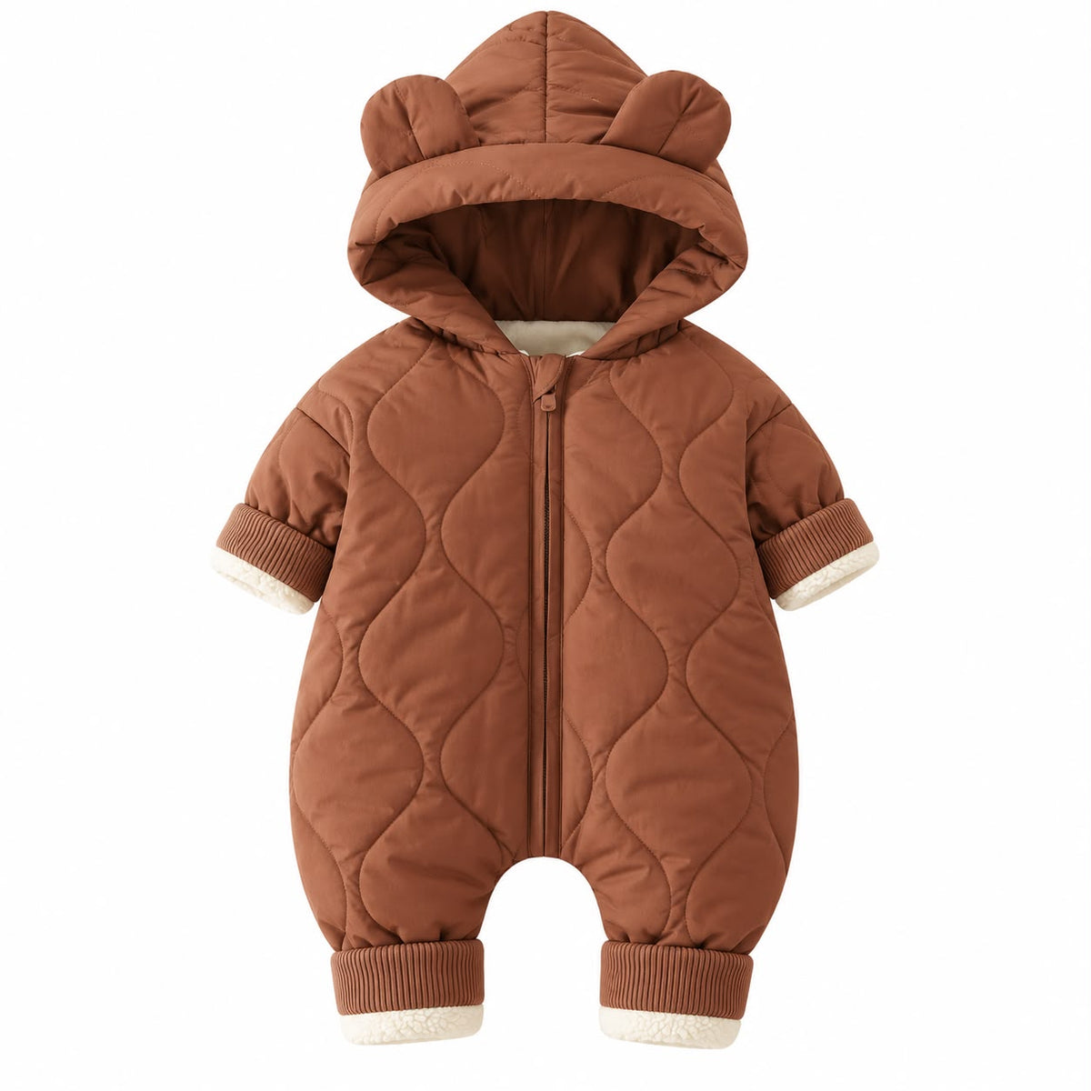 Padded Hood Baby Romper