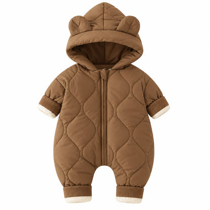 Padded Hood Baby Romper