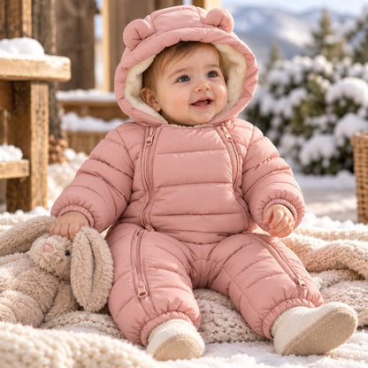 Bear Hood Baby Snowsuit
