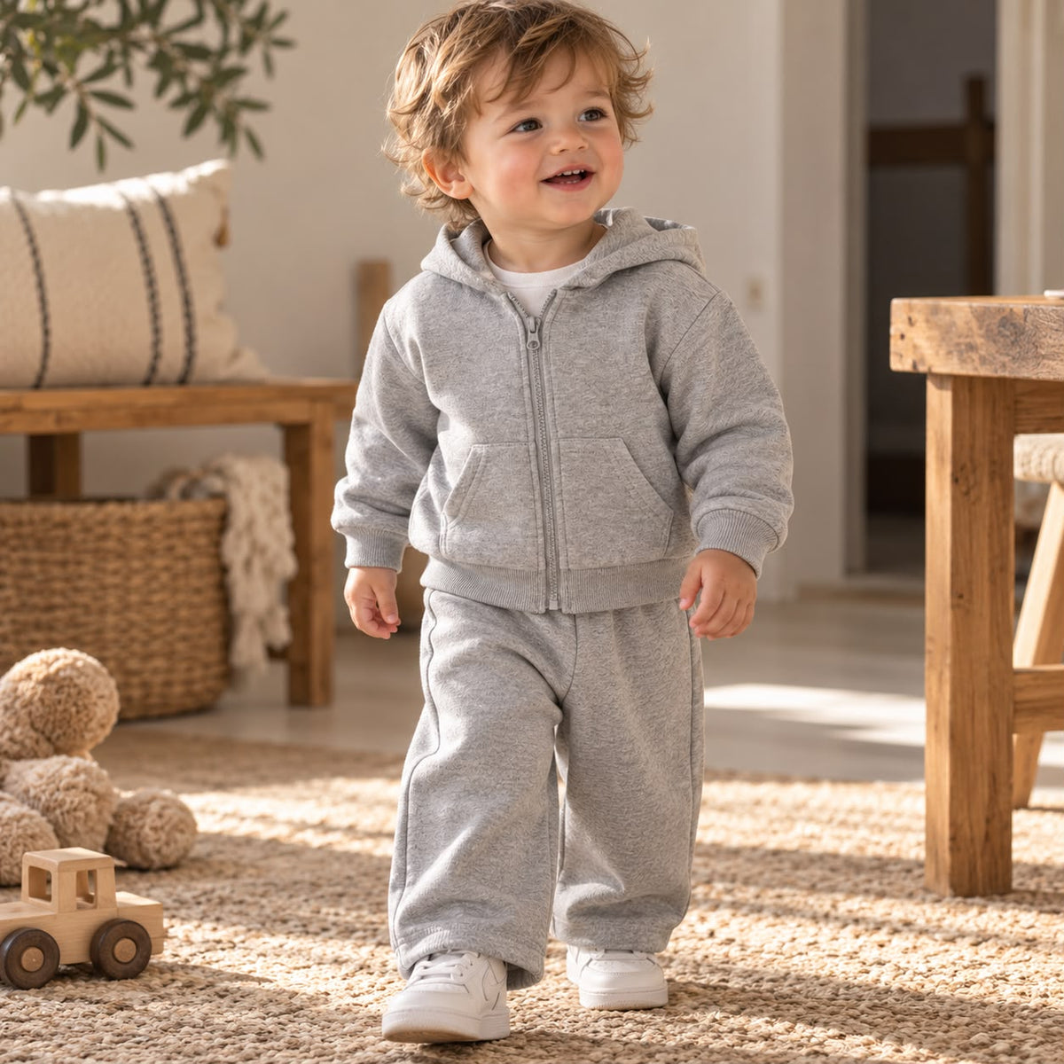 Hooded Baby Tracksuit Set