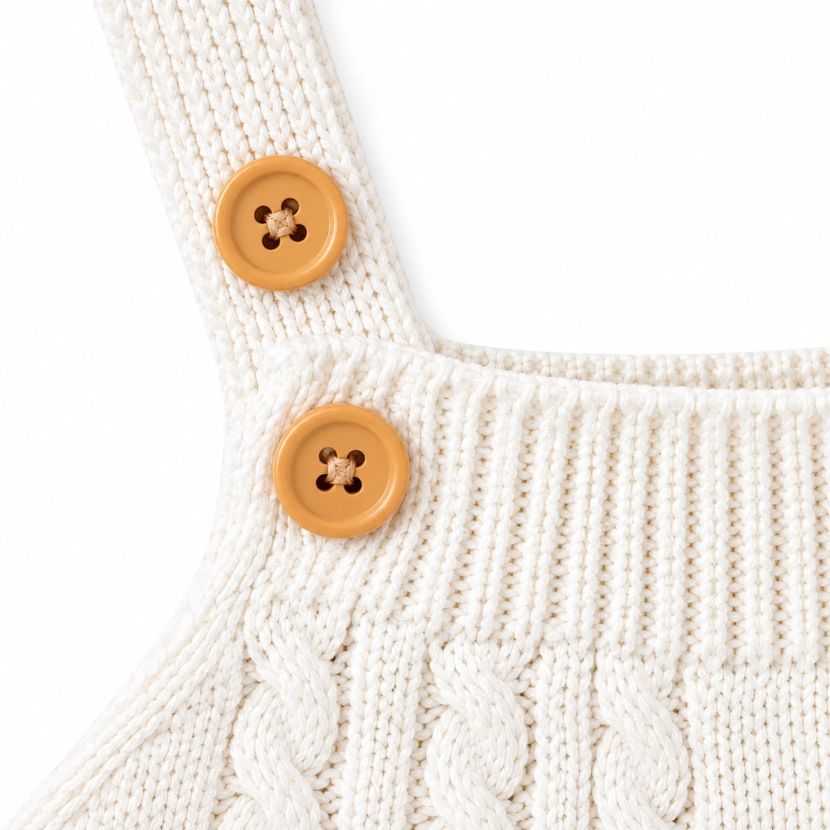 Knitted Baby Dungaree Romper