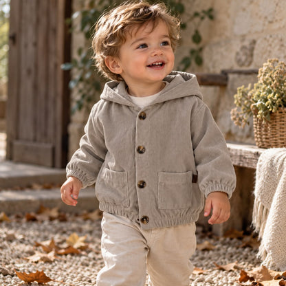 Mango Patch Hooded Baby Jacket