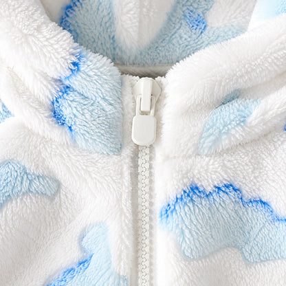 Hooded Dinosaur Baby Jacket