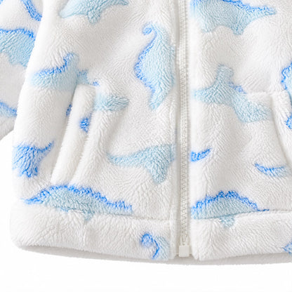 Hooded Dinosaur Baby Jacket