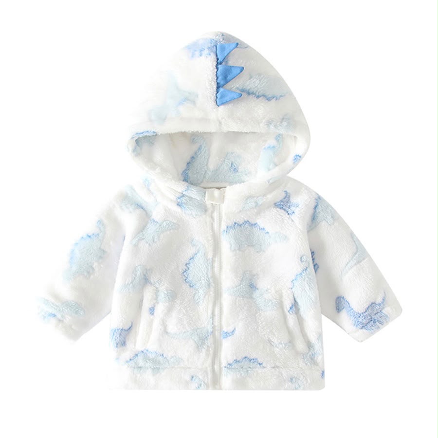 Hooded Dinosaur Baby Jacket