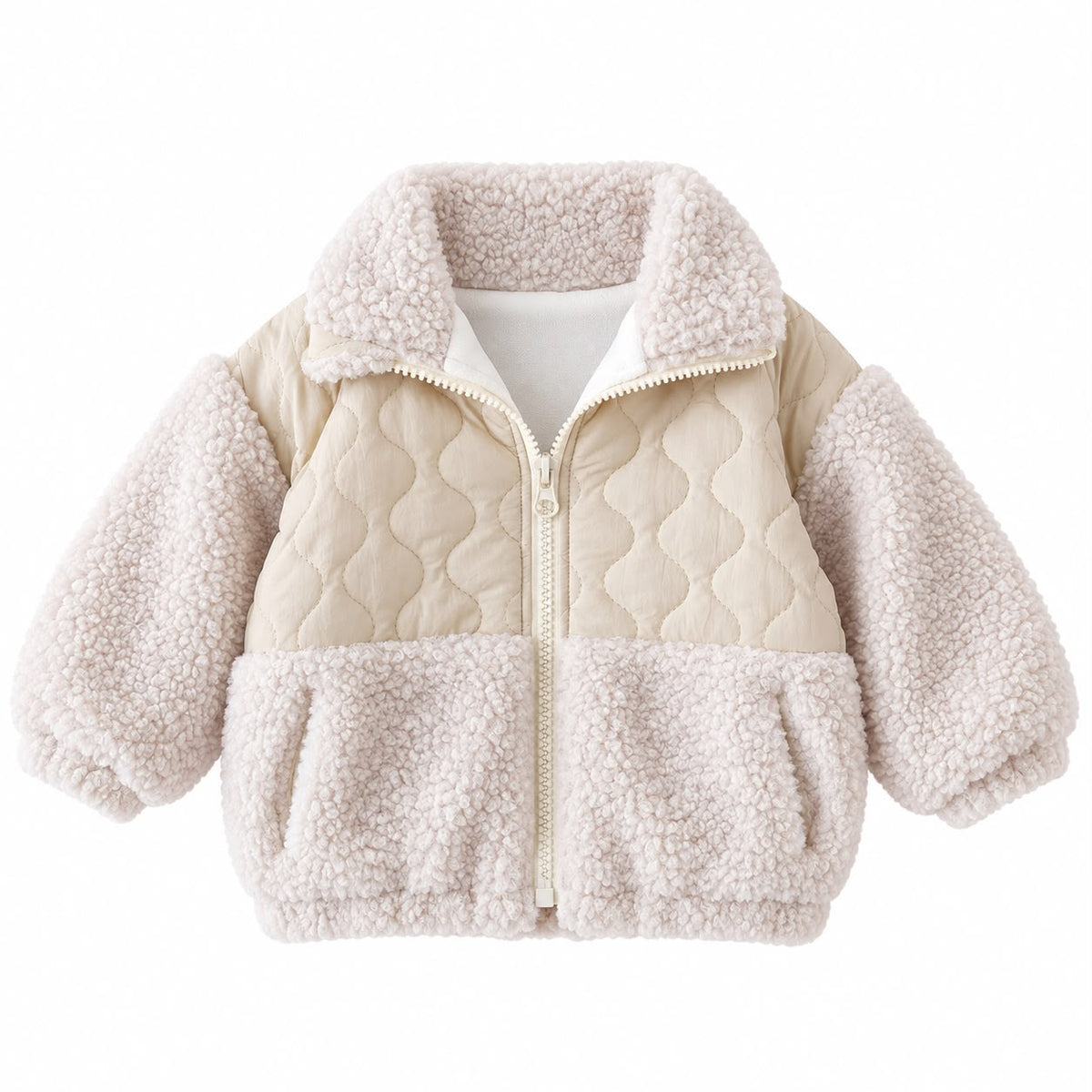 Mixed Texture Baby Jacket
