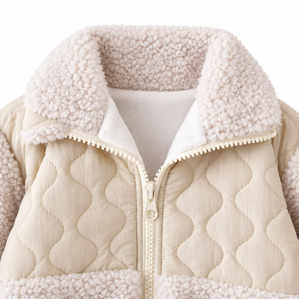 Mixed Texture Baby Jacket