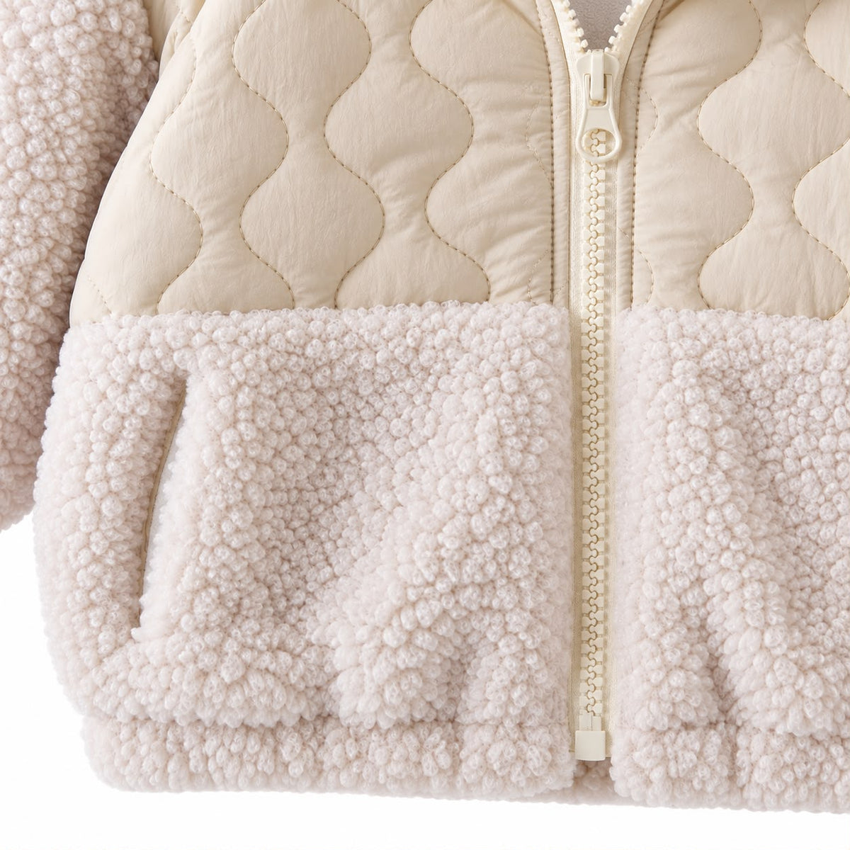Mixed Texture Baby Jacket
