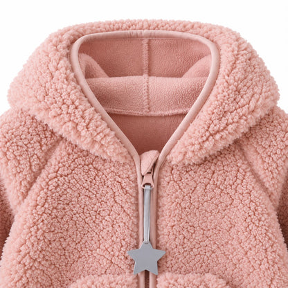 Plush Hood Baby Jacket