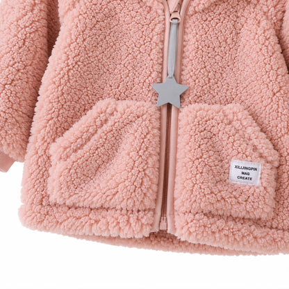 Plush Hood Baby Jacket