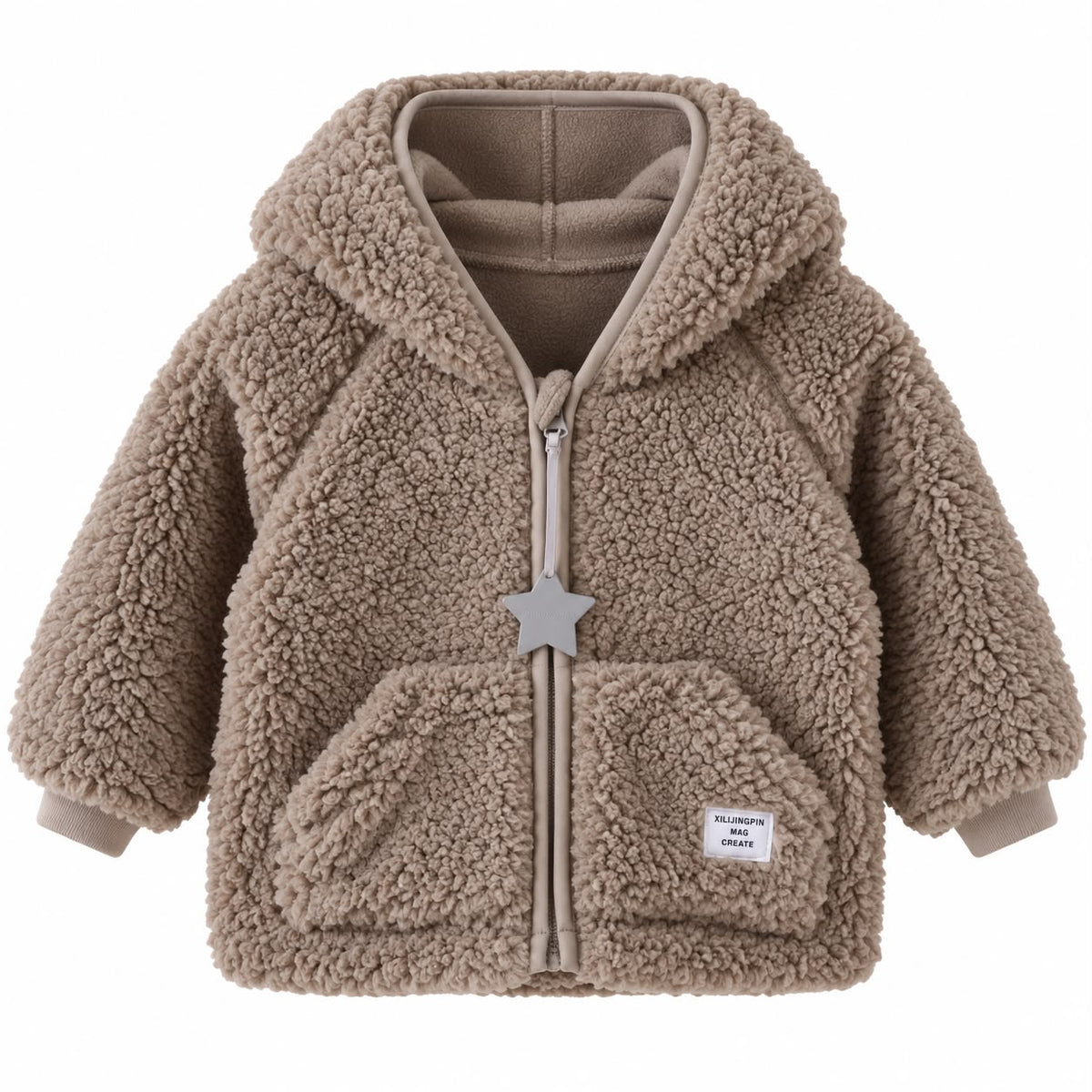 Plush Hood Baby Jacket