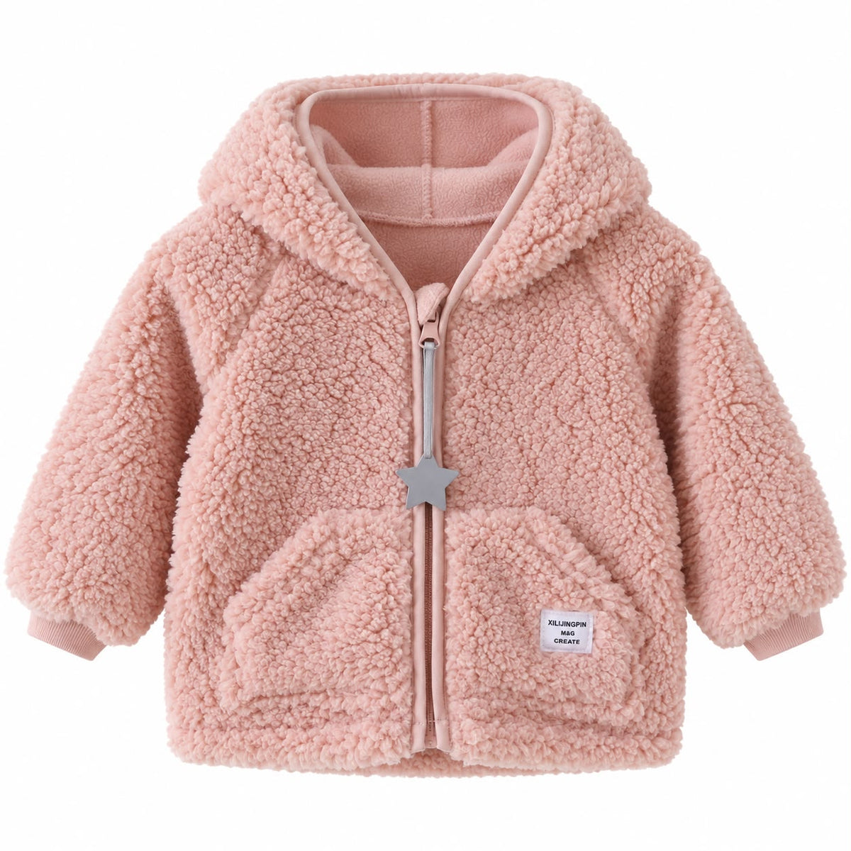 Plush Hood Baby Jacket