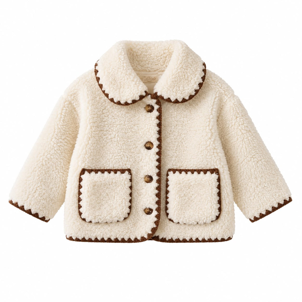 Contrast Trim Baby Jacket