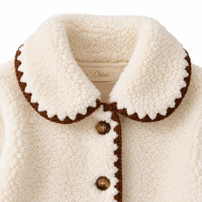 Contrast Trim Baby Jacket