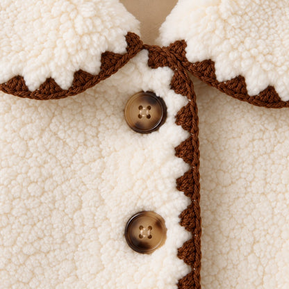 Contrast Trim Baby Jacket