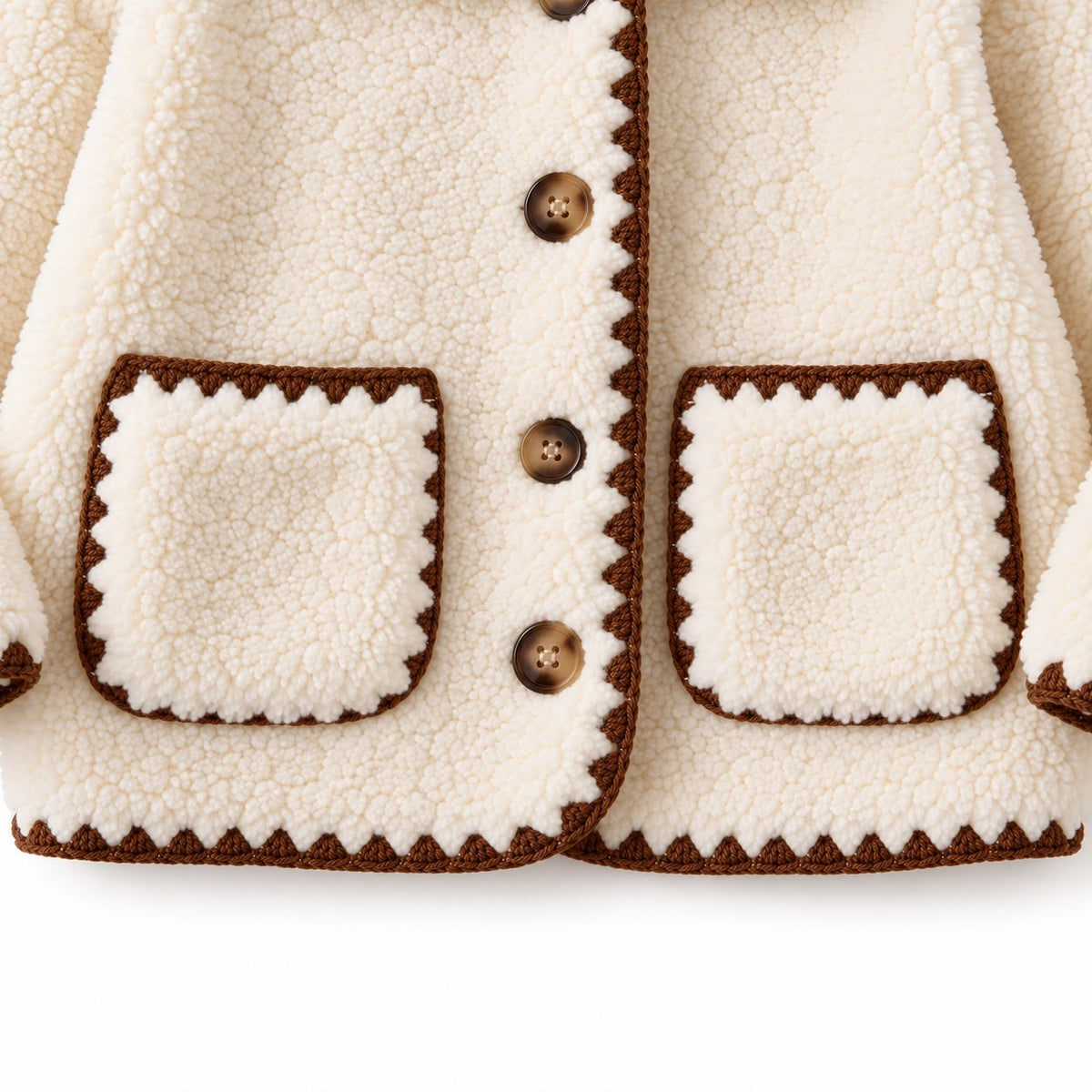 Contrast Trim Baby Jacket