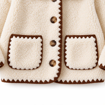 Contrast Trim Baby Jacket