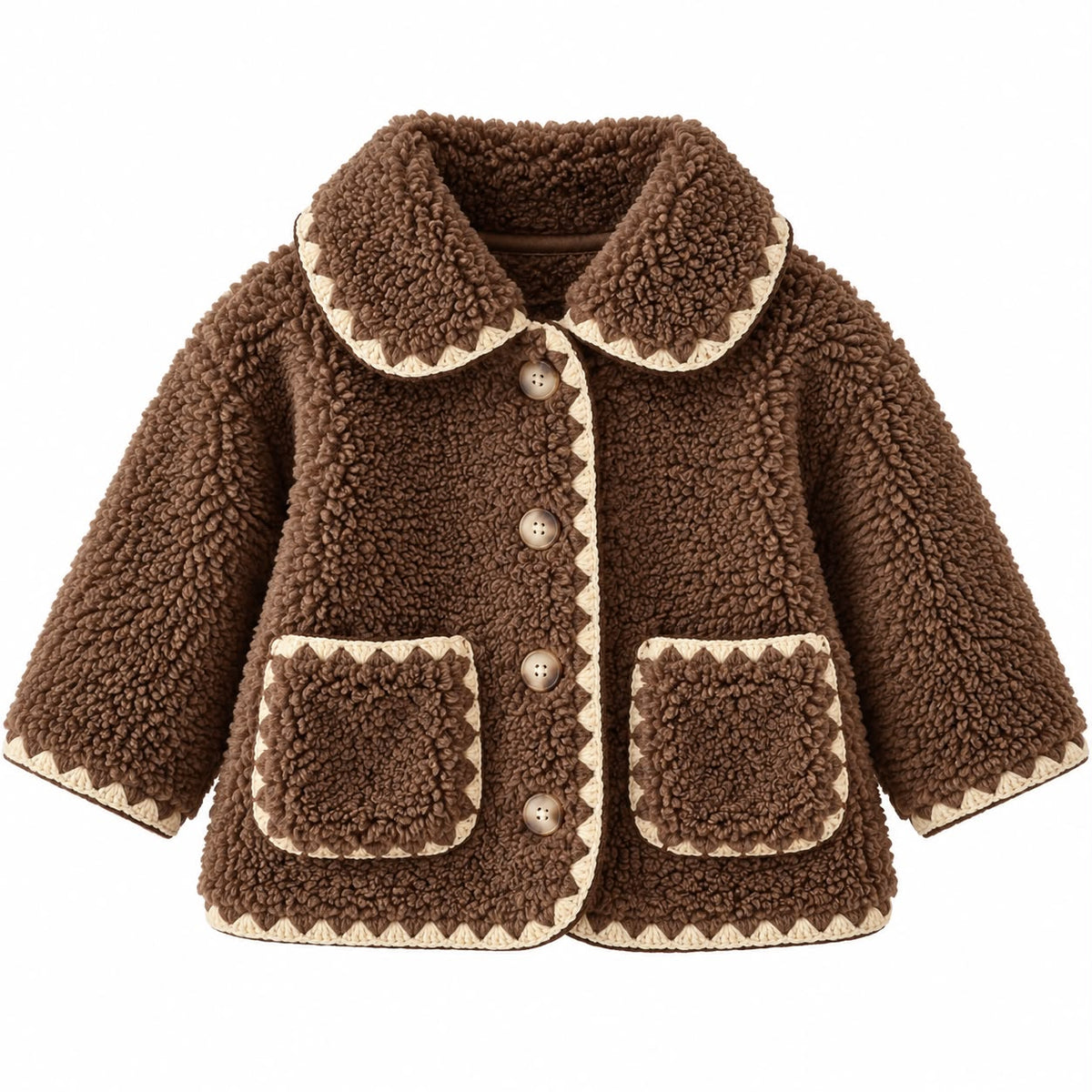 Contrast Trim Baby Jacket