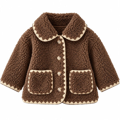Contrast Trim Baby Jacket
