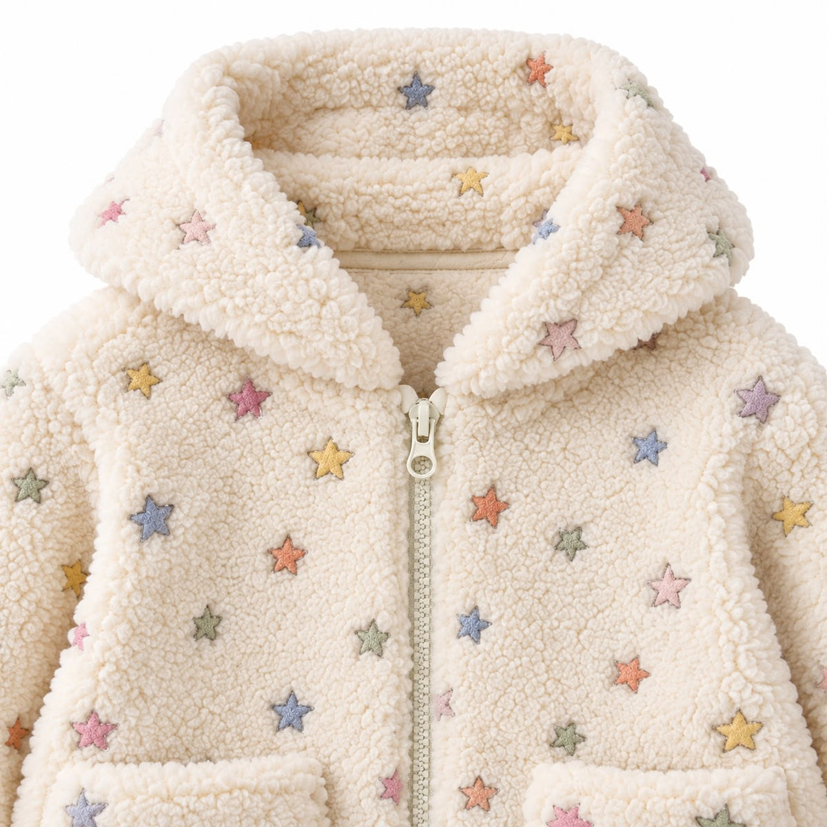 Star Print Fleece Outfit Set