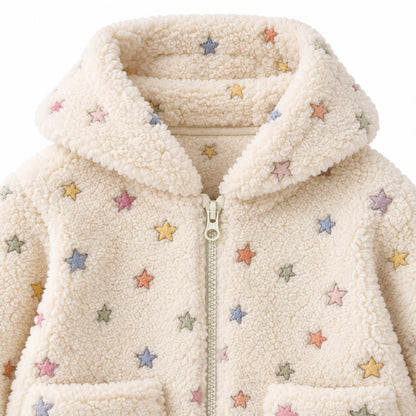 Star Print Fleece Outfit Set