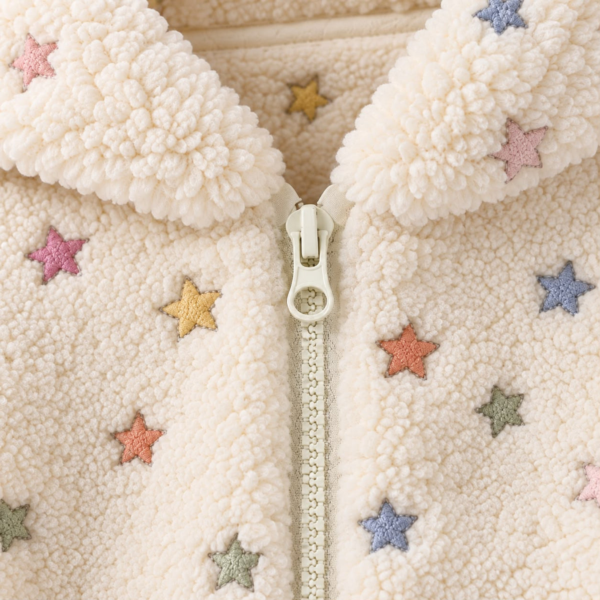 Star Print Fleece Outfit Set