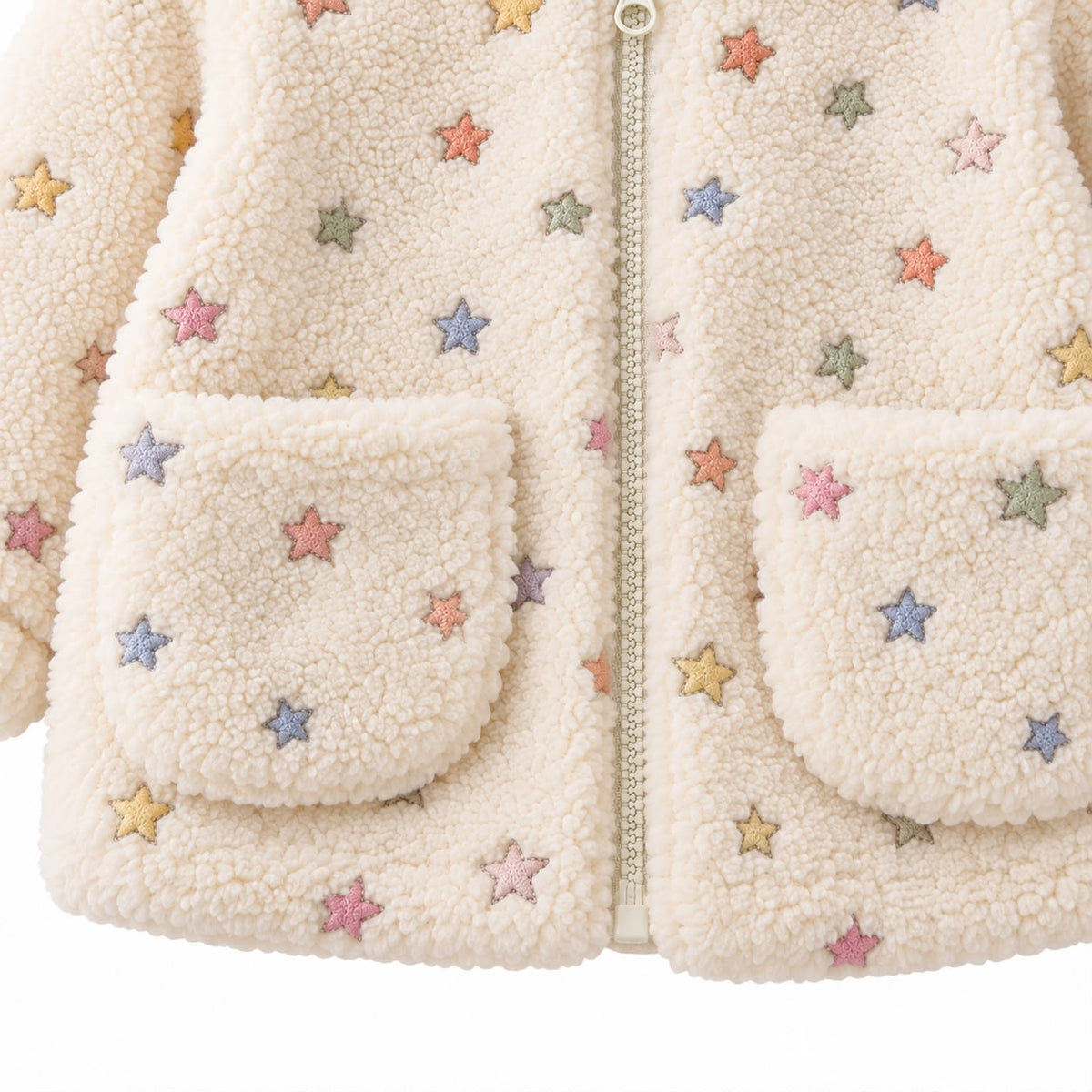 Star Print Fleece Outfit Set