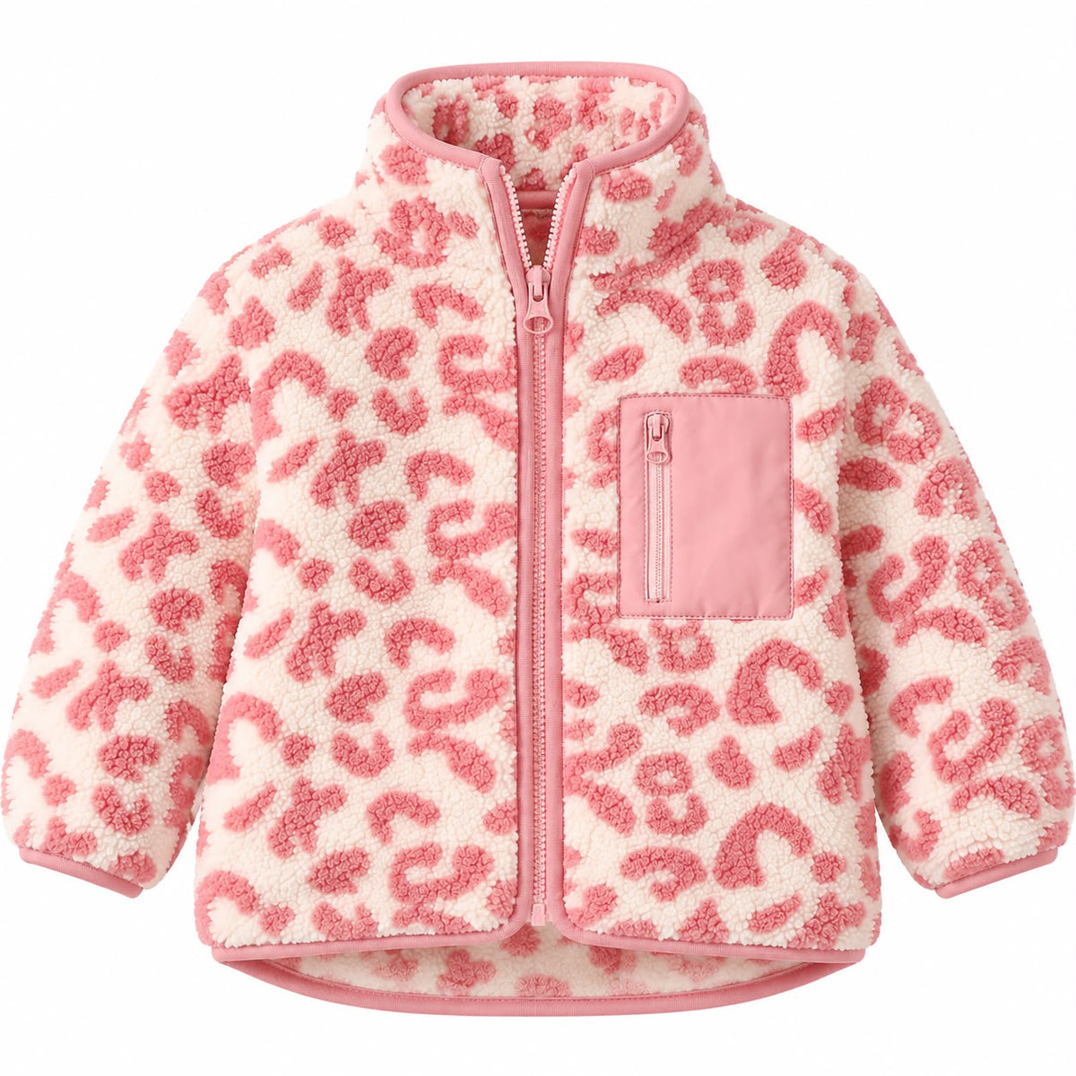 Leopard Fleece Baby Jacket