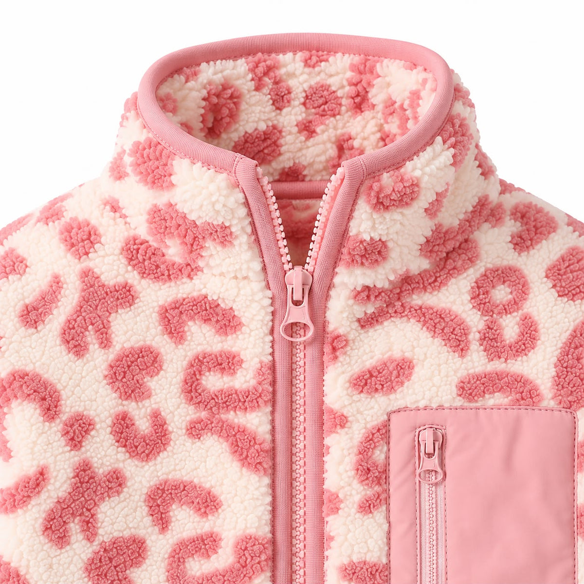 Leopard Fleece Baby Jacket