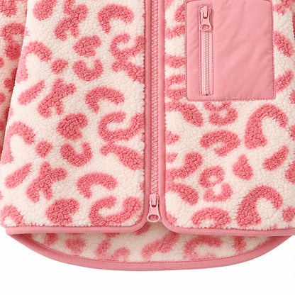 Leopard Fleece Baby Jacket