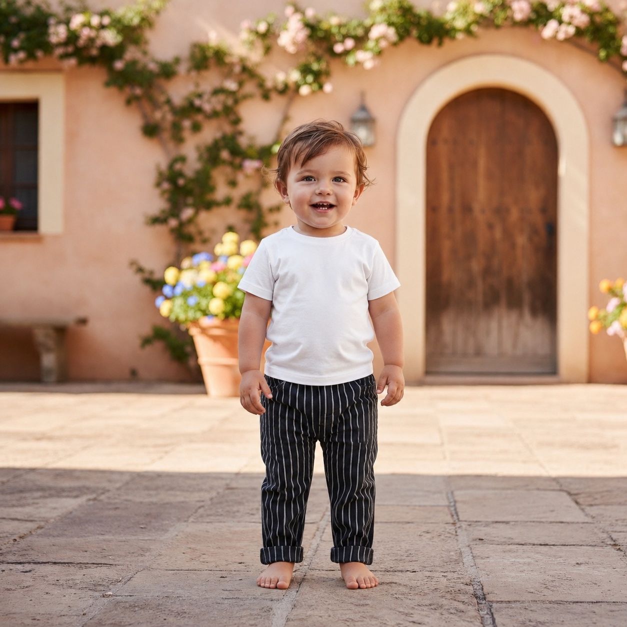 Monochrome Stripe Pants