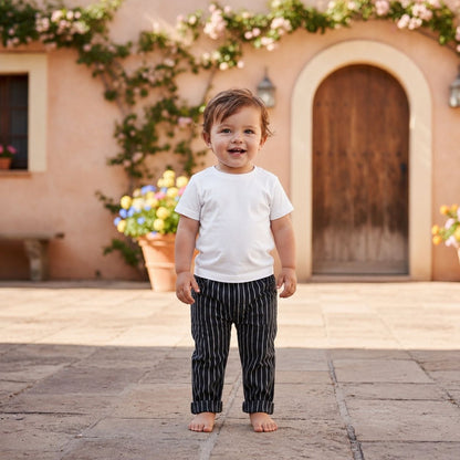 Monochrome Stripe Pants