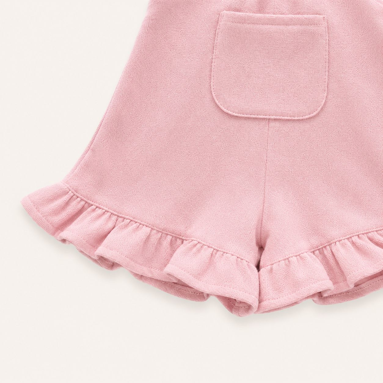 Pink Ruffle Romper Set