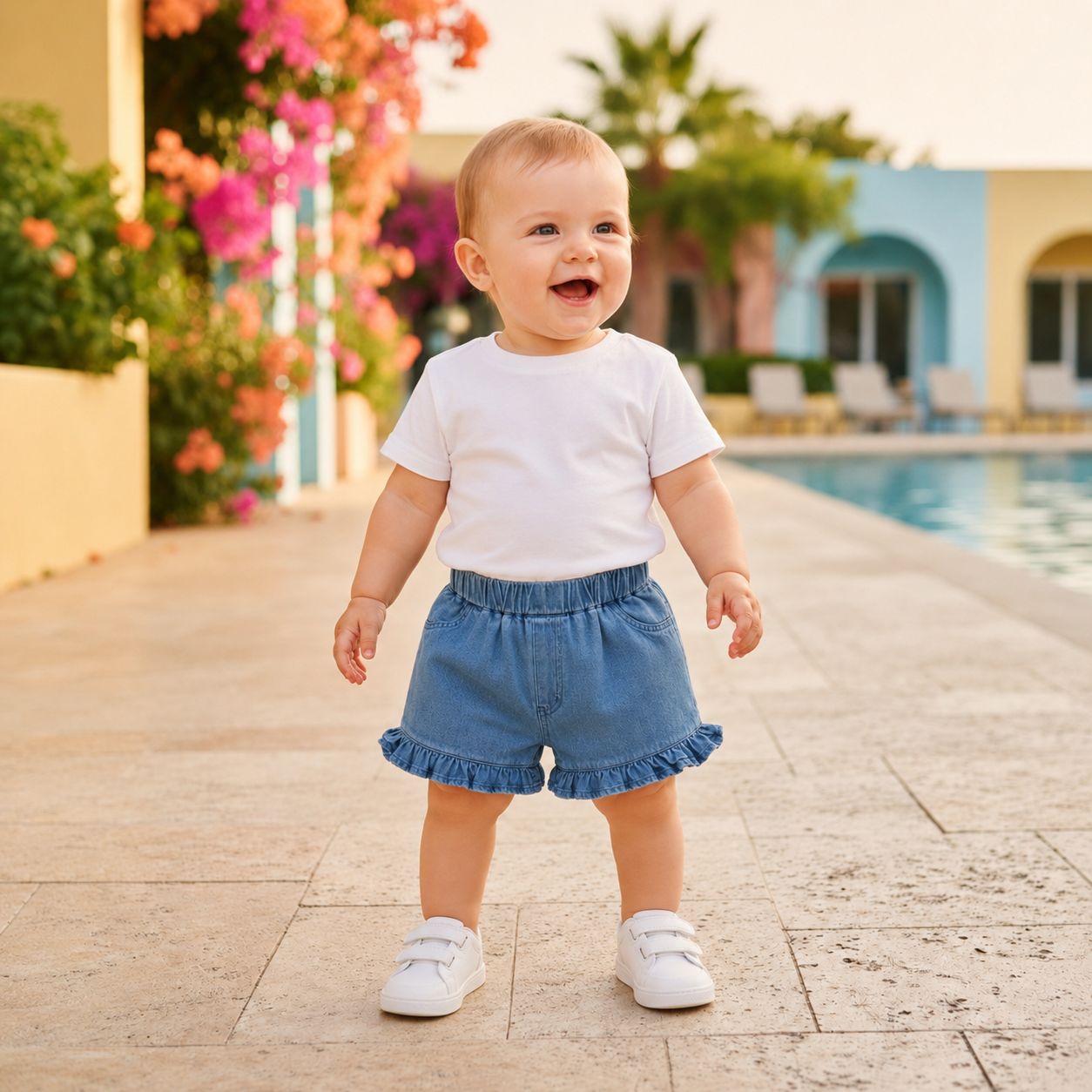 Soft Edge Denim Shorts