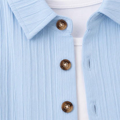 Boys Button Shirt Outfit