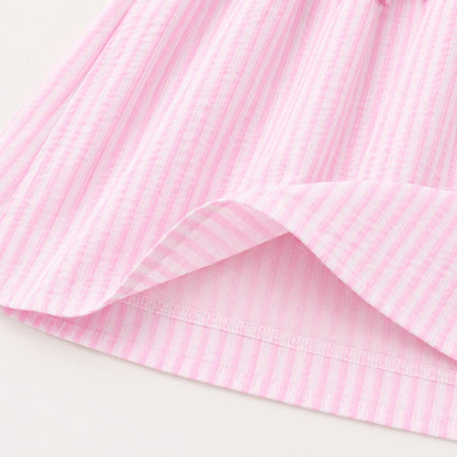 Pink Stripe Bow Dress