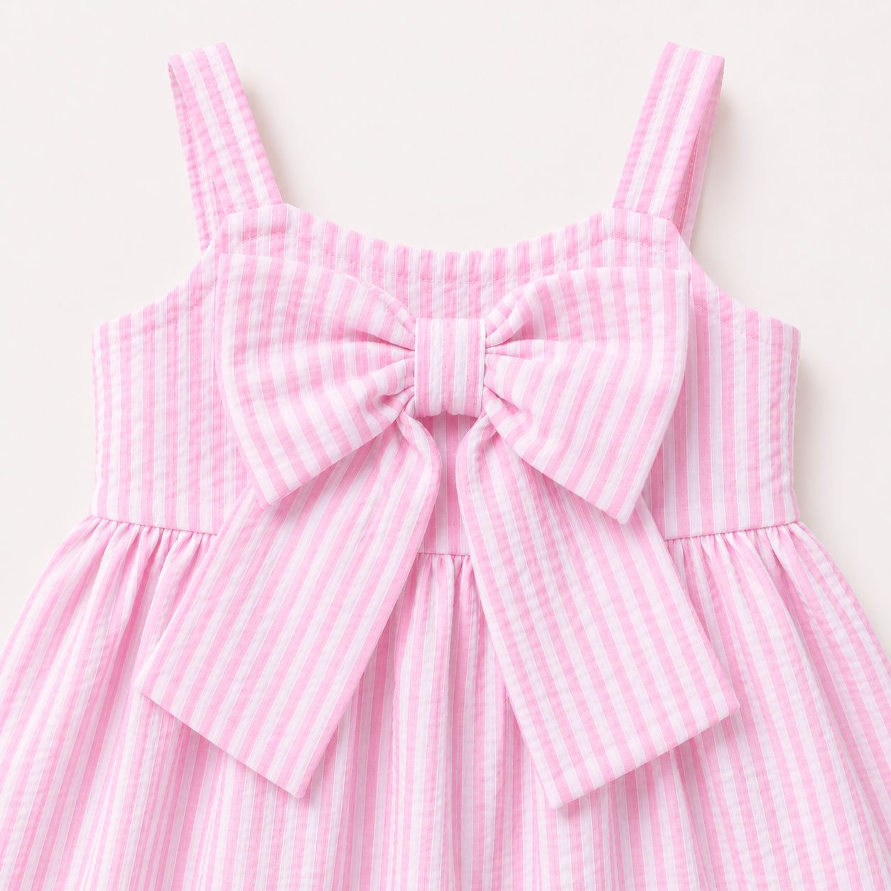 Pink Stripe Bow Dress