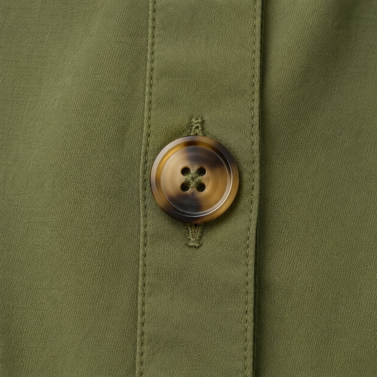 Olive Collar Dress